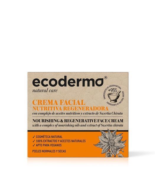 Ecoderma Nourishing and Regenerative Face Cream крем для питания и регенерации кожи с комплексом питательных масел и экстрактом свертии 50ml MAPD-02385 фото