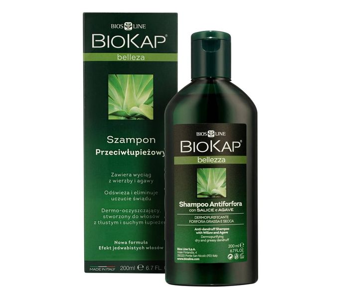 Натуральный шампунь от перхоти Biokap Bellezza Anti-Dandruff Shampoo 200ml bio016 фото