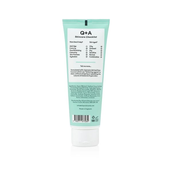 Q+A - Очищувальний гель для обличчя з м'ятою Q+A Peppermint Daily Cleanser 125ml q01 фото