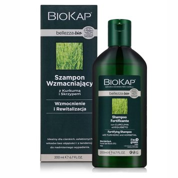 Натуральний зміцнювальний шампунь для волосся BioKap Bellezza bio Fortifying Shampoo 200 ml bio08 фото