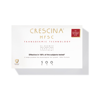 Crescina HFSC Transdermic Complete Treatment 500 средство для стимулирования роста и против выпадения волос для мужчин 2x10x3,5ml UA00817 фото