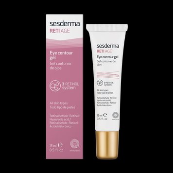 Антивозрастной гель-контур для кожи вокруг глаз с ретинолом Sesderma Reti Age Facial Eye Contour Gel 15ml sed52 фото