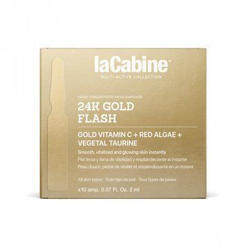 La Cabine 24K Gold Flash Ampoules концентрированная сыворотка против признаков усталости и старения для мгновенного сияния кожи 10x2ml MAPD-02376 фото
