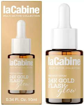 La Cabine 24K Gold Flash Glow Serum сыворотка антиоксидантная с двойным лифтинг-эффектом для мгновенного сияния 10ml MAPD-03726 фото