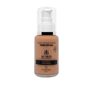 AG Skin Moisturising cream tone 2 SPF 50+ сонцезахисний крем з тоном 2 для обличчя 50ml ags20 фото
