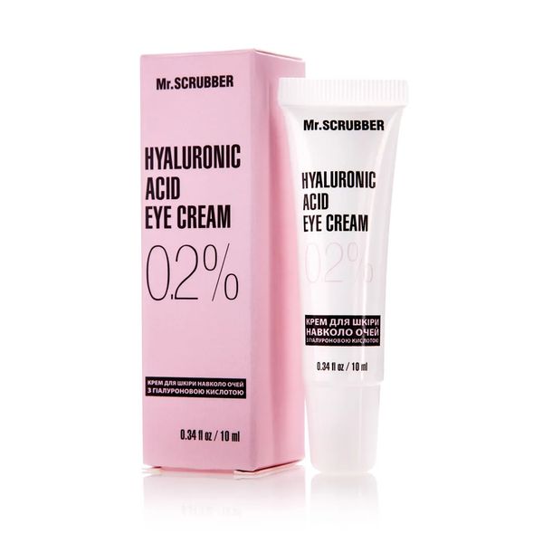 Mr.Scrubber Крем для шкіри навколо очей з гіалуроновою кислотою Hyaluronic Acid Faciaeye Cream 0,2% 10 ml scr48 фото