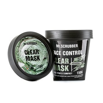 Mr.Scrubber Маска для обличчя з екстрактом алое вера та живокосту Face Control Clear Mask 150 ml scr52 фото