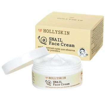 Hollyskin Пом'якшуючий крем для обличчя з муцином равлика Snail Face 50 ml scr54 фото