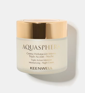 Keenwell Aquasphera Triple Action Intensive Moisturizing Night Cream нічний інтенсивно зволожуючий крем потрійної дії 80ml K3211001 фото
