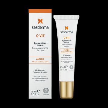 Омолоджуючий крем-контур для повік Sesderma C-Vit Eye Contour Cream 15ml sed33 фото