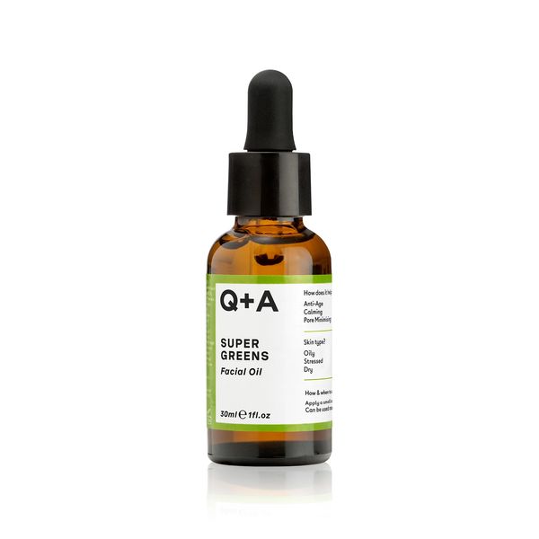 Q+A - Мультивітамінна олія для обличчя Q+A Super Greens Facial Oil 30ml q28 фото