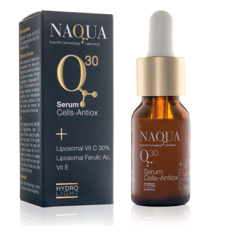 Naqua Q30 Serum Cells Antiox  депігментуюча сироватка з ліпосомальним вітаміном С 30% 20ml naq08 фото