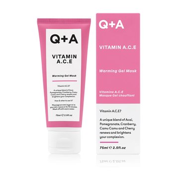 Q+A - Мультивитаминная маска для лица Q+A Vitamin A.C.E. Warming Gel Mask 75ml q32 фото