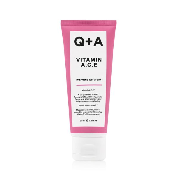 Q+A - Мультивітамінна маска для обличчя Q+A Vitamin A.C.E. Warming Gel Mask 75ml q32 фото