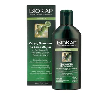 Шампунь для чувствительной кожи головы с оливковым маслом и мальвой Biokap Bellezza Calming Oil Shampoo 200 ml bio010 фото